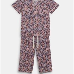 Coach Pink Flower Multicolor Pajama Set S-Medium